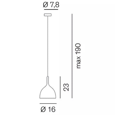 Drink h1 1xe27lednotincluded lumen w cri champagne Rotaliana Lampade a sospensione
